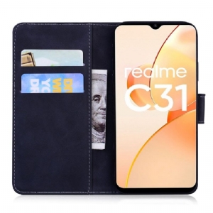 Etui Folio do Realme C35 Romane Miękki Dotyk