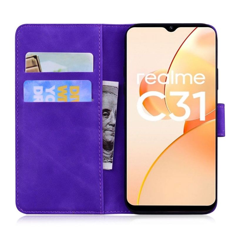 Etui Folio do Realme C35 Romane Miękki Dotyk