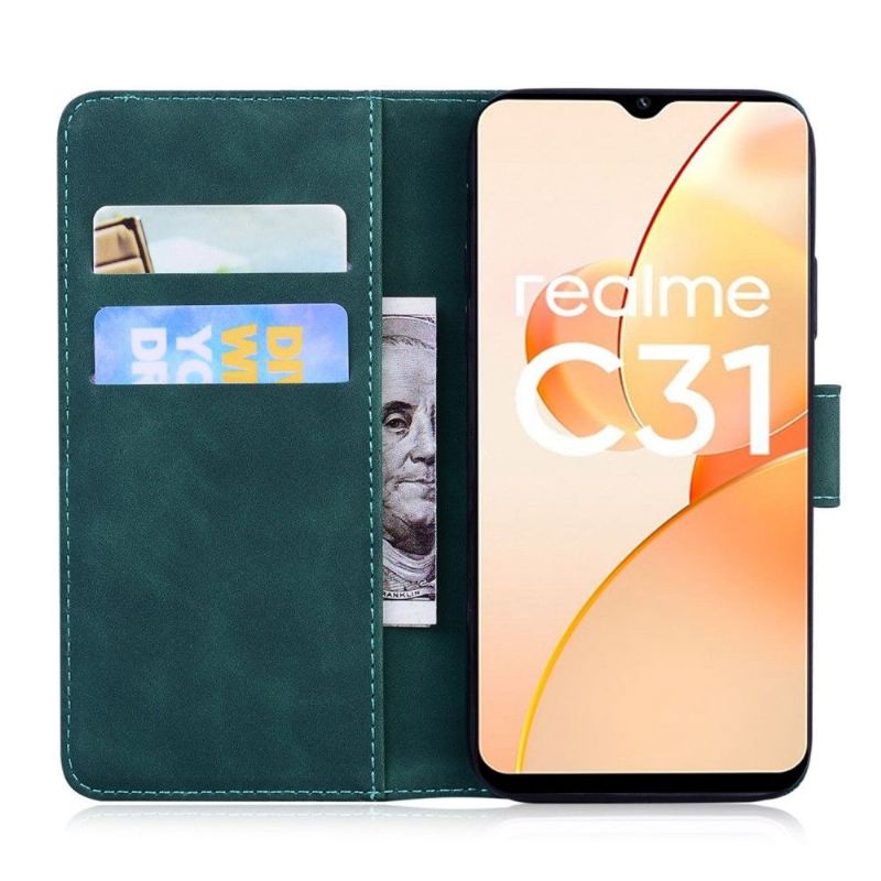 Etui Folio do Realme C35 Romane Miękki Dotyk