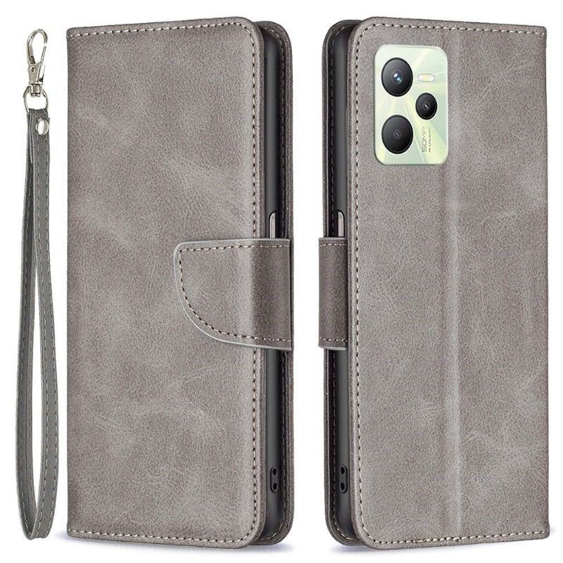 Etui Folio do Realme C35 z Łańcuch Faux Leather Series-4