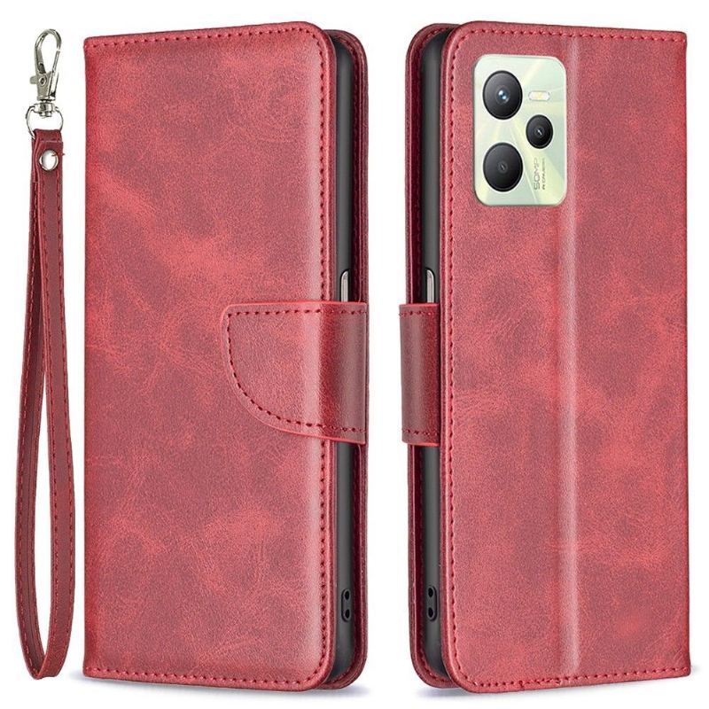 Etui Folio do Realme C35 z Łańcuch Faux Leather Series-4