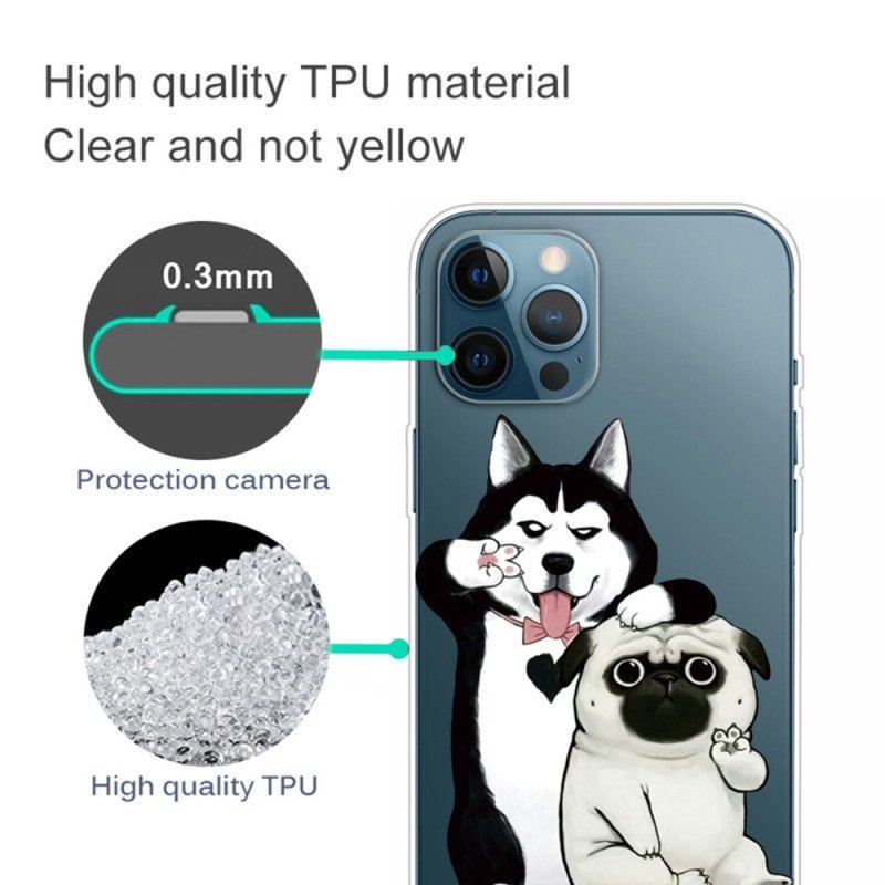 Etui do iPhone 14 Pro Śmieszne Psy