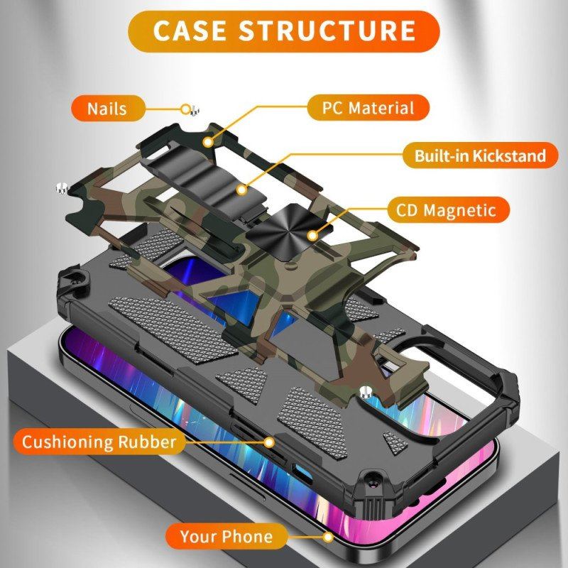 Etui do iPhone 14 Pro Zdejmowane Wsparcie Kamuflażu