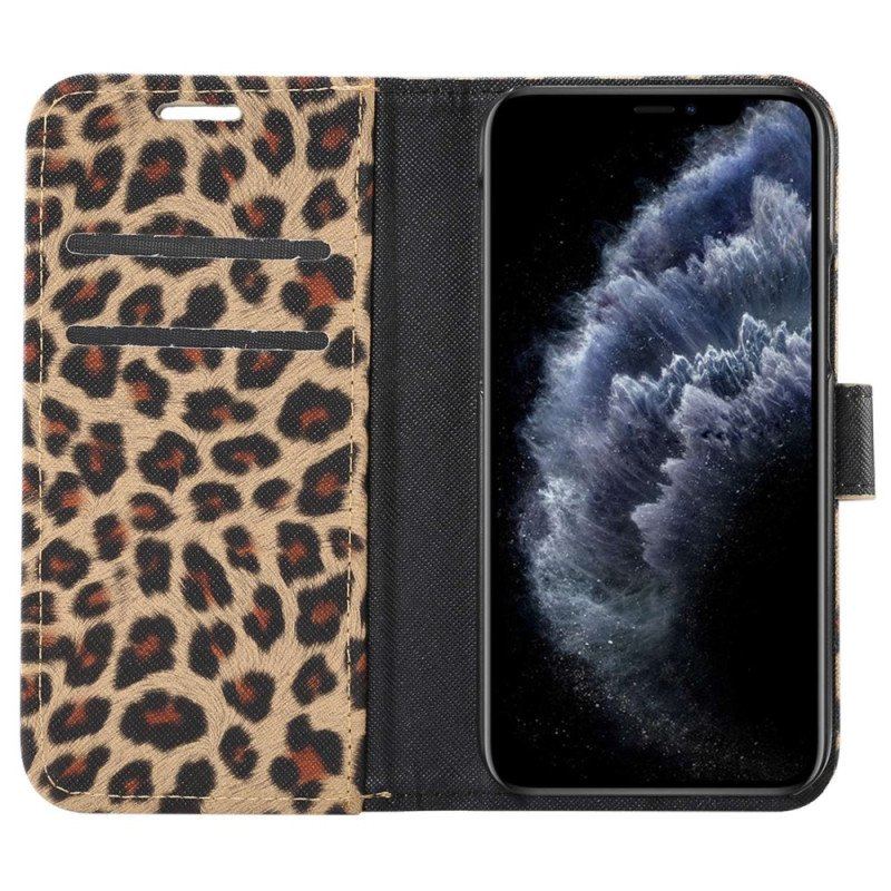 Etui Folio do iPhone 14 Pro Lampart