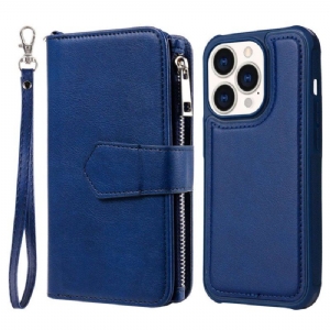 Etui Etui Folio do iPhone 14 Pro Portfel Portfel Z Możliwością Odpięcia