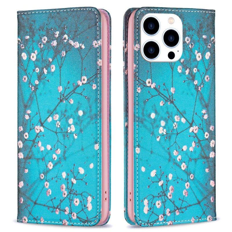 Etui Na Telefon do iPhone 14 Pro Etui Folio Kwiaty