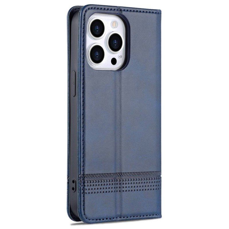 Etui Na Telefon do iPhone 14 Pro Etui Folio Stylizacja Skóry Azns