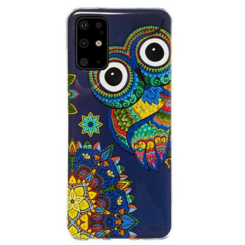 Etui do Samsung Galaxy S20 Plus / S20 Plus 5G Fluorescencyjna Mandala Sowa