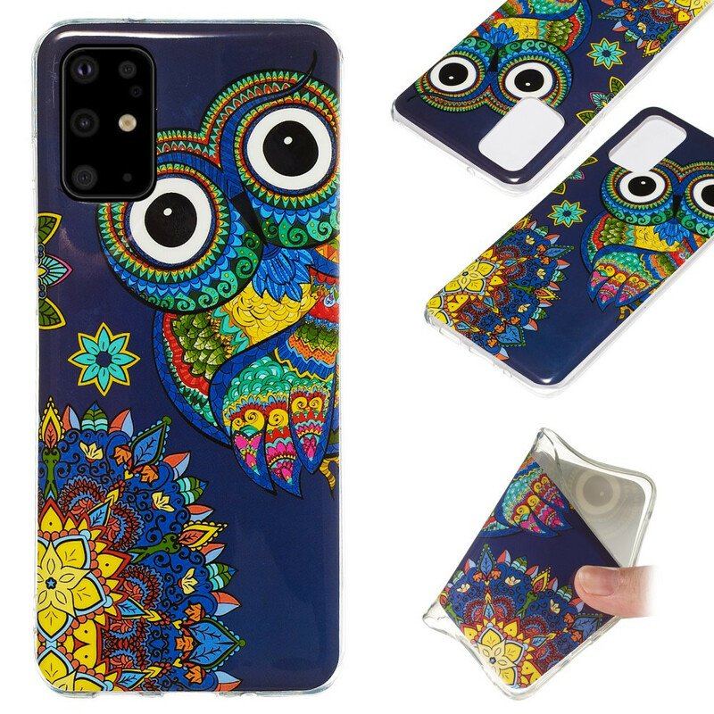 Etui do Samsung Galaxy S20 Plus / S20 Plus 5G Fluorescencyjna Mandala Sowa