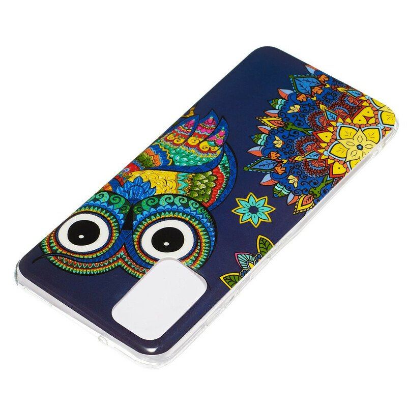 Etui do Samsung Galaxy S20 Plus / S20 Plus 5G Fluorescencyjna Mandala Sowa