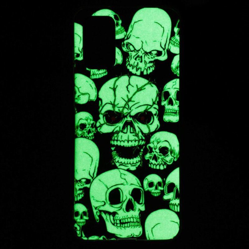 Etui do Samsung Galaxy S20 Plus / S20 Plus 5G Fluorescencyjne Czaszki