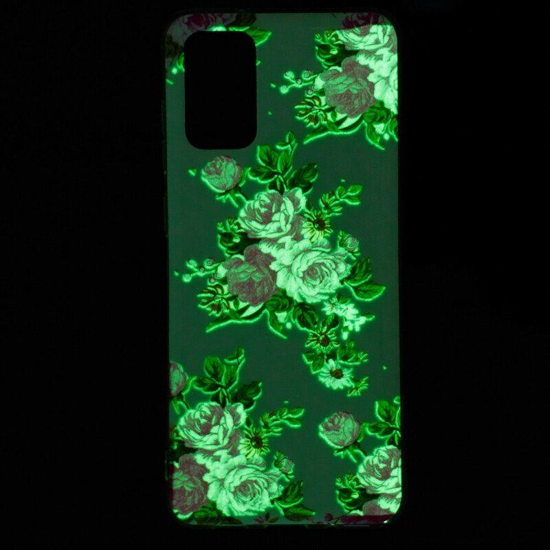 Etui do Samsung Galaxy S20 Plus / S20 Plus 5G Fluorescencyjne Kwiaty