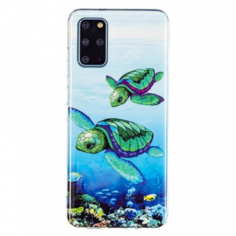 Etui do Samsung Galaxy S20 Plus / S20 Plus 5G Żółwie Fluorescencyjne