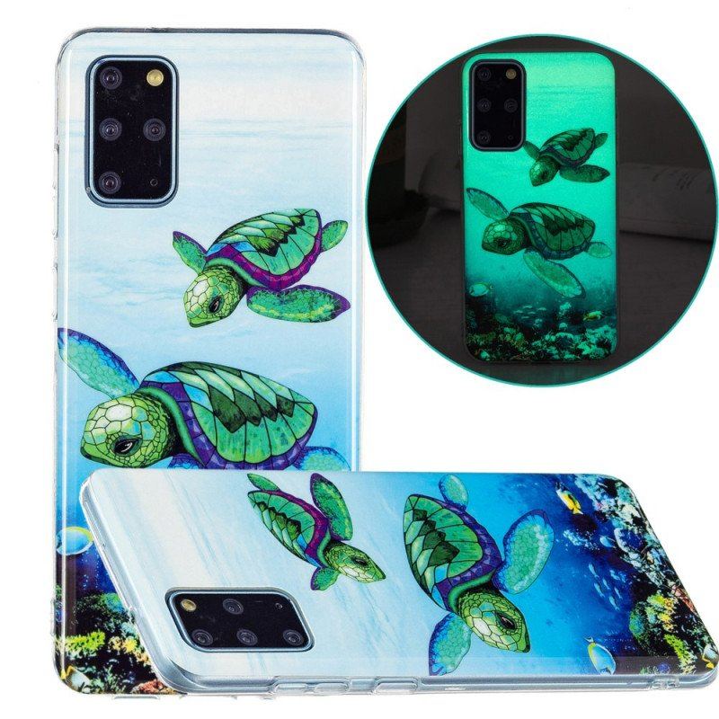 Etui do Samsung Galaxy S20 Plus / S20 Plus 5G Żółwie Fluorescencyjne