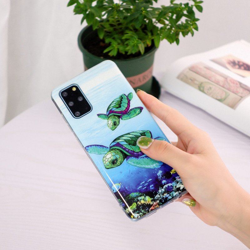 Etui do Samsung Galaxy S20 Plus / S20 Plus 5G Żółwie Fluorescencyjne