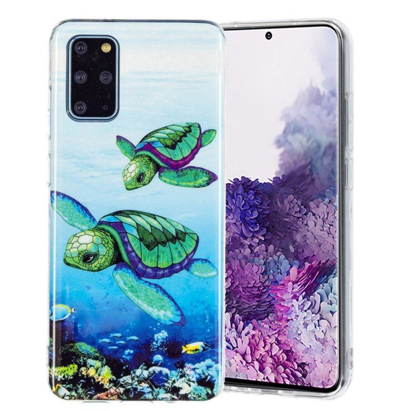 Etui do Samsung Galaxy S20 Plus / S20 Plus 5G Żółwie Fluorescencyjne