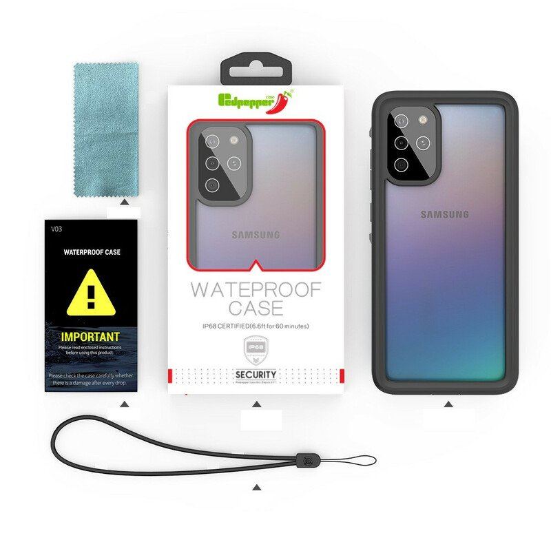 Etui do Samsung Galaxy S20 Plus / S20 Plus 5G Wodoodporny 2m Czerwony Pieprz