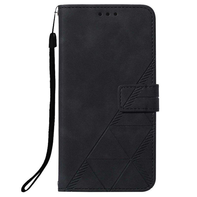 Etui Folio do Samsung Galaxy S20 Plus / S20 Plus 5G Efekt Skóry Piramidy