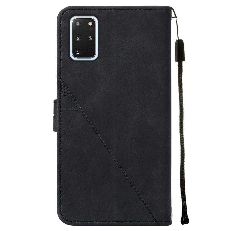 Etui Folio do Samsung Galaxy S20 Plus / S20 Plus 5G Efekt Skóry Piramidy