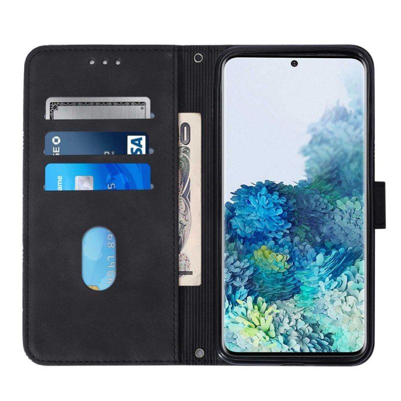 Etui Folio do Samsung Galaxy S20 Plus / S20 Plus 5G Efekt Skóry Piramidy