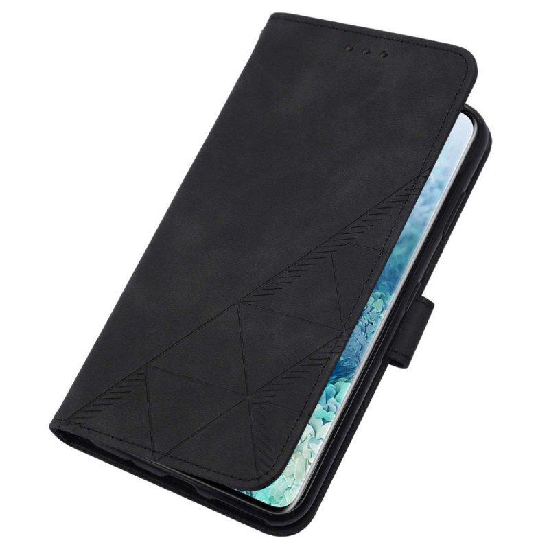 Etui Folio do Samsung Galaxy S20 Plus / S20 Plus 5G Efekt Skóry Piramidy