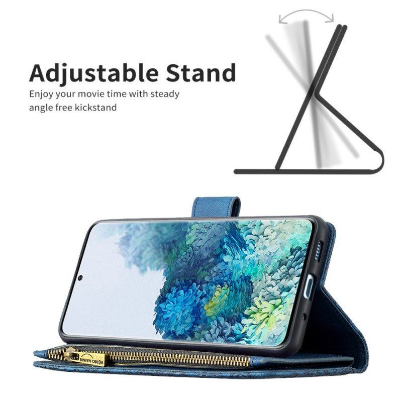 Etui Folio do Samsung Galaxy S20 Plus / S20 Plus 5G Kieszeń Zapinana Na Zamek Motylkowy