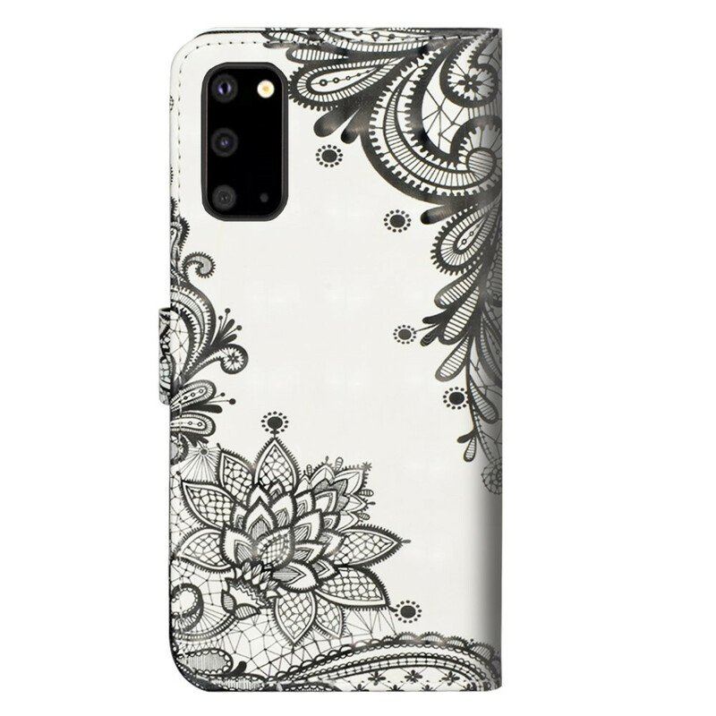 Etui Folio do Samsung Galaxy S20 Plus / S20 Plus 5G Szykowna Koronka