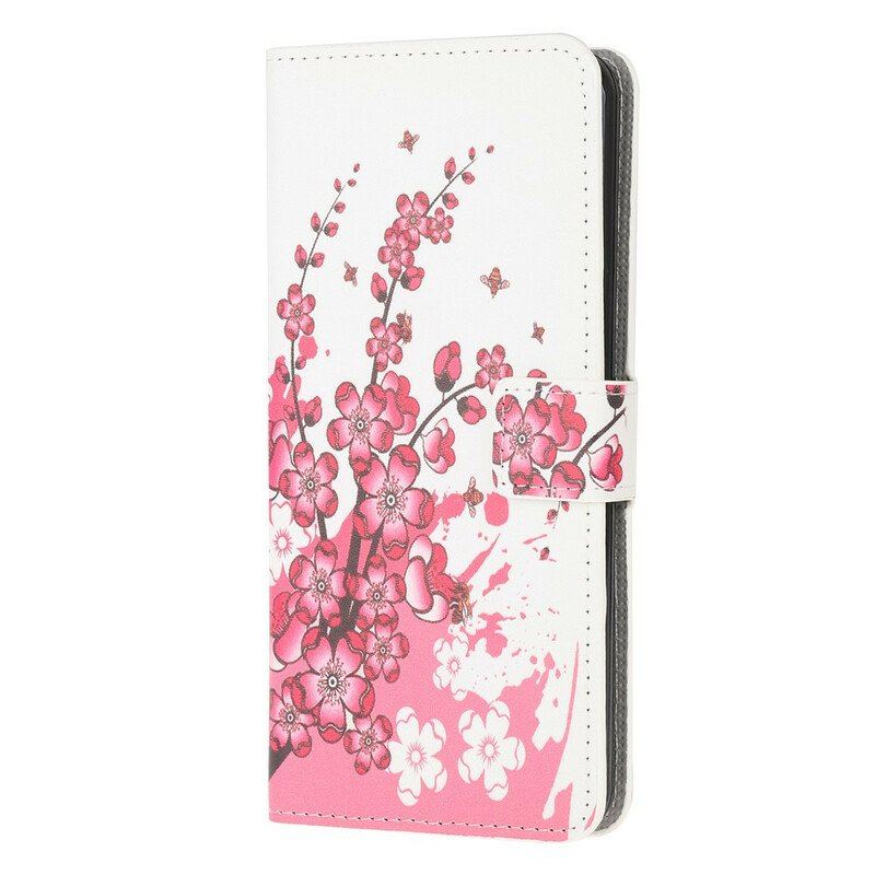 Etui Folio do Samsung Galaxy S20 Plus / S20 Plus 5G Tropikalne Kwiaty