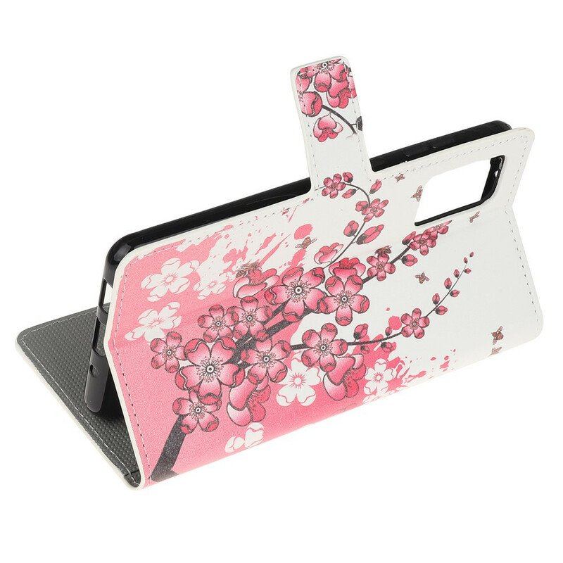 Etui Folio do Samsung Galaxy S20 Plus / S20 Plus 5G Tropikalne Kwiaty