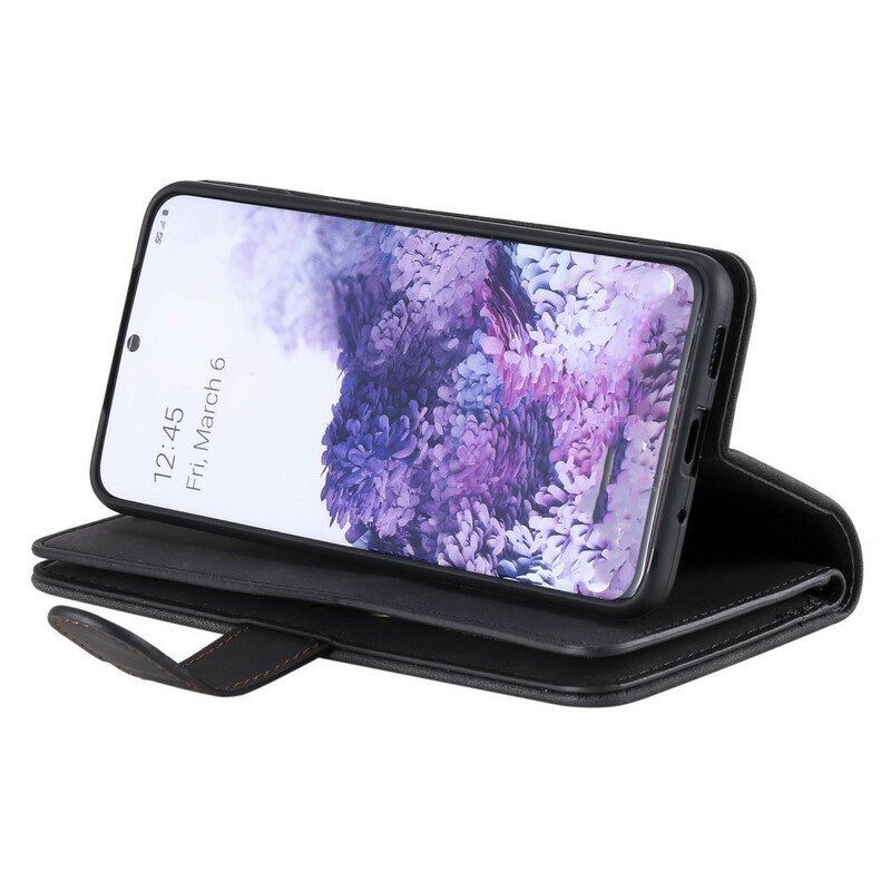 Etui Folio do Samsung Galaxy S20 Plus / S20 Plus 5G Wzmocnione Kontury Kieszeń Zapinana Na Zamek