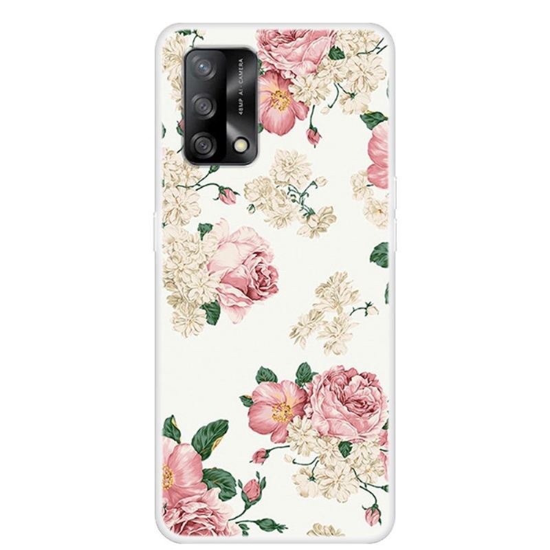 Etui do Oppo A74 4G Kwiaty