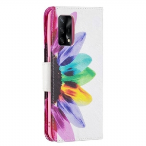 Etui Folio do Oppo A74 4G Kolorowe Płatki