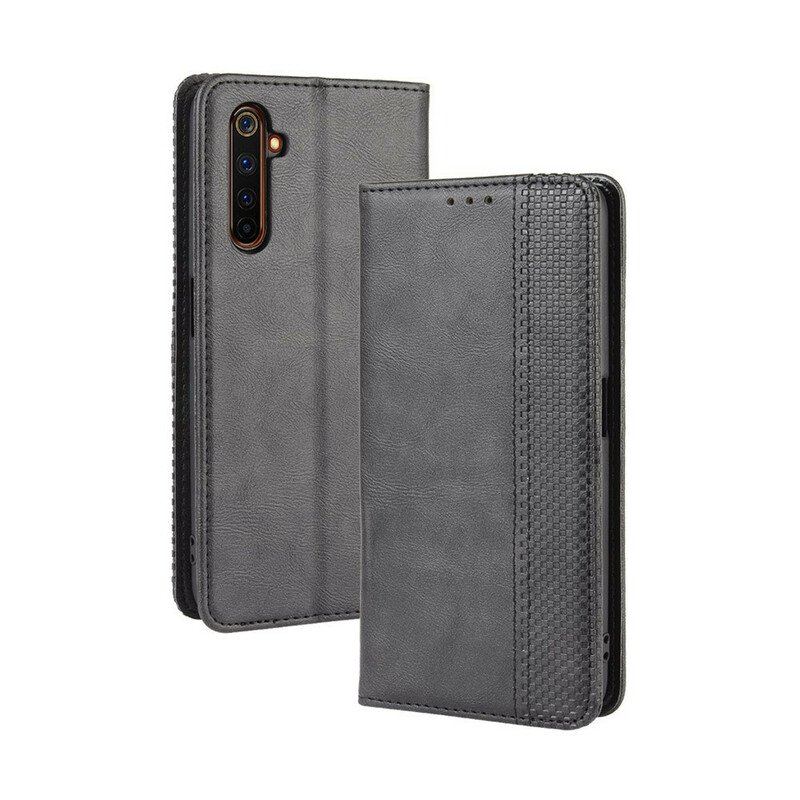 Etui Na Telefon do Realme X50 Pro Etui Folio Stylizowany Efekt Skóry W Stylu Vintage