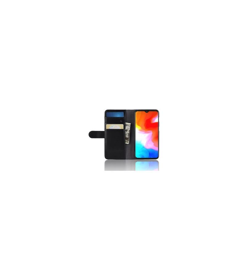 Etui Folio do OnePlus 6T Premium Skóra - Czarny