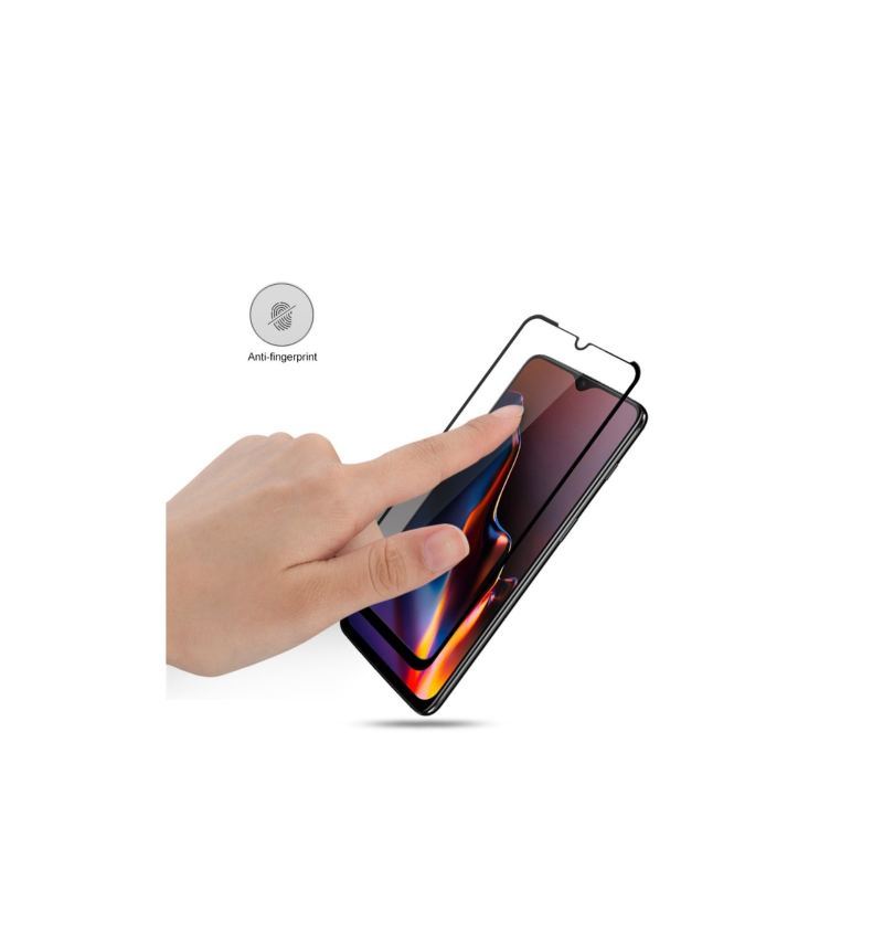 Oneplus 6T Full Size Hartowane Szkło Screen Protector - Czarne