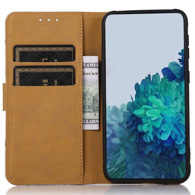 Etui Folio do Poco M4 5G Wieża Eiffla