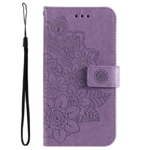 Obudowa Etui Na Telefon do Poco M4 5G z Łańcuch Paskowata Mandala