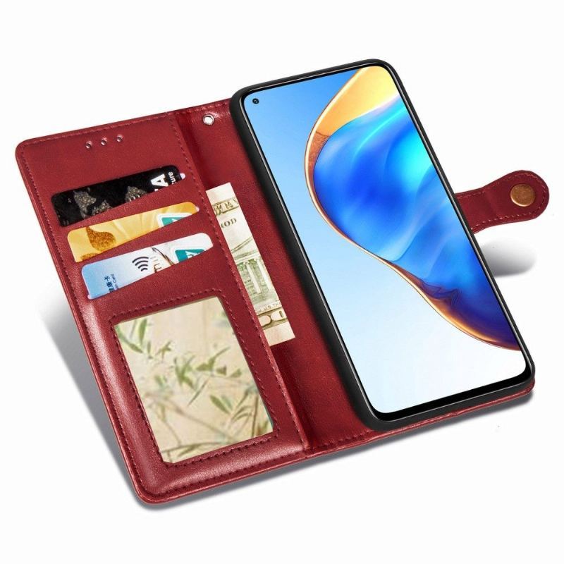 Etui Folio do Xiaomi Mi 10T / 10T Pro Obrzeża Indila Etui Na Karty Ze Sztucznej Skóry