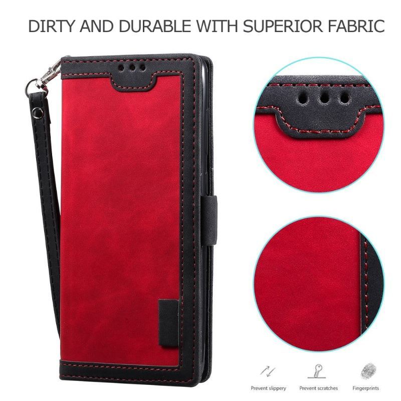 Etui Na Telefon Pokrowce do Xiaomi Mi 10T / 10T Pro Biznes Vintage Posiadacz Karty