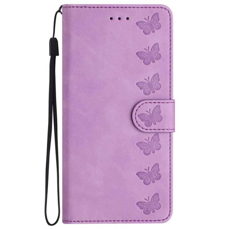 Etui Folio Do iPhone 16 Plus Fryz Motyli