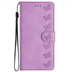 Etui Folio Do iPhone 16 Plus Fryz Motyli