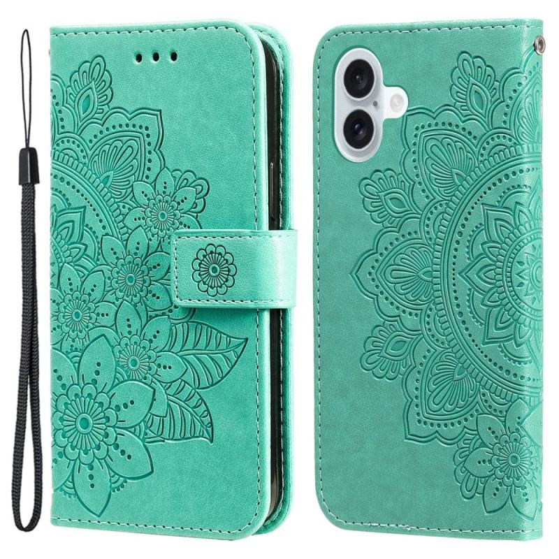 Etui Folio iPhone 16 Plus Druk Mandali