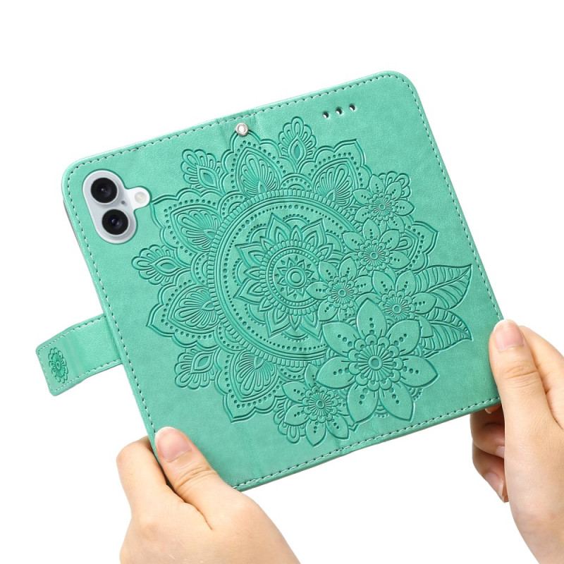 Etui Folio iPhone 16 Plus Druk Mandali