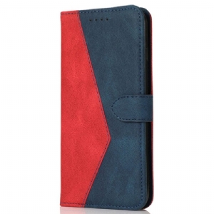 Etui Folio iPhone 16 Plus Dwukolorowy Pasek