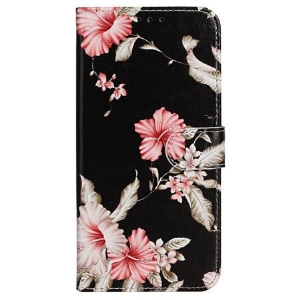 Etui Folio iPhone 16 Plus Rododendrony Etui Ochronne