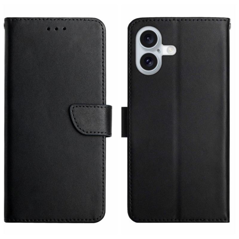 Etui Folio iPhone 16 Plus Tekstura Nappa