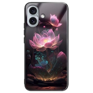 Etui iPhone 16 Plus Szkło Hartowane Lotus Rose