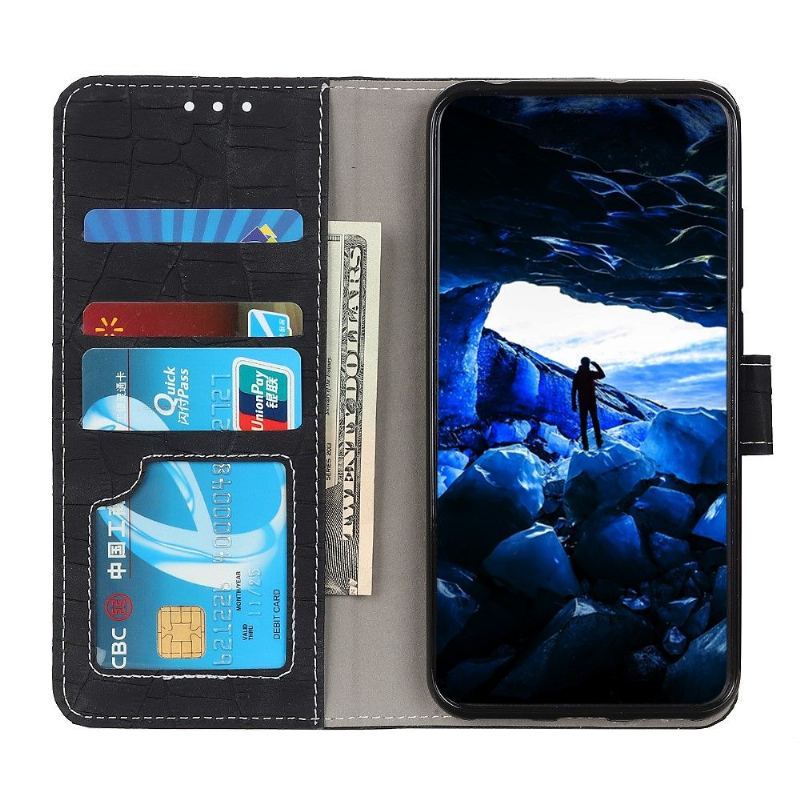 Etui Folio do Samsung Galaxy M32 Classic Imitacja Skóry Krokodyla