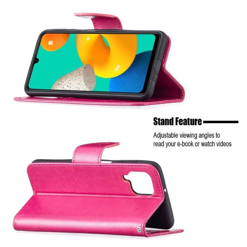 Etui Folio do Samsung Galaxy M32 Obsługa Funkcji Motyli