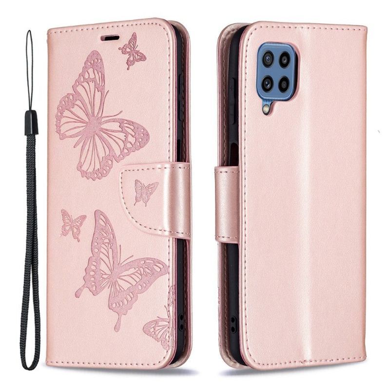 Etui Folio do Samsung Galaxy M32 Obsługa Funkcji Motyli